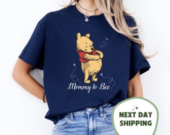 Mommy To Bee T-Shirt | Winnie The Pooh Pregnancy Reveal | New Mom Gift  Tee