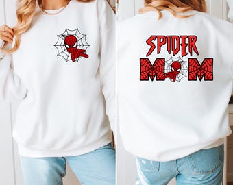 Custom Family Spider Sweatshirt, Spider Dad, Spider Mom Shirts, Family Matching Hoodie, Spider Squad Sweatshirt, Spiderman Family Shirts