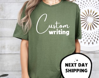 Personalized Text Unisex T-Shirt - Custom Design Printing