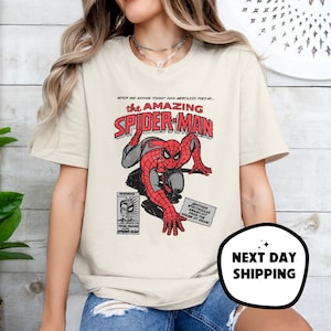 Unisex Spiderman T-Shirt, Spider-Man Shirt, Superhero Shirt, Spiderman Lover Shirt, Retro Family Spider Shirt, Gift for Spider-Man Lover