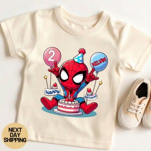 Personalized Spidey and His Amazing Friends Birthday Shirt | Custom Name Superhero Family Matching Shirts