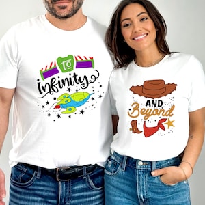 To Infinity and Beyond Shirt, Toy Story Matching Shirts, Family T-shirt, Valentines Days Gifts, To İnfinity And Beyond Shirt, Couples Shirts