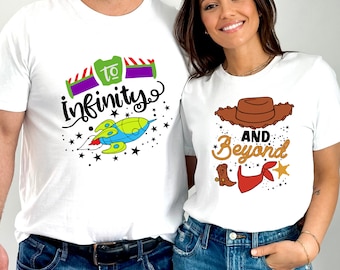 To Infinity and Beyond Couple Shirt | Toy Story Matching Family Tees