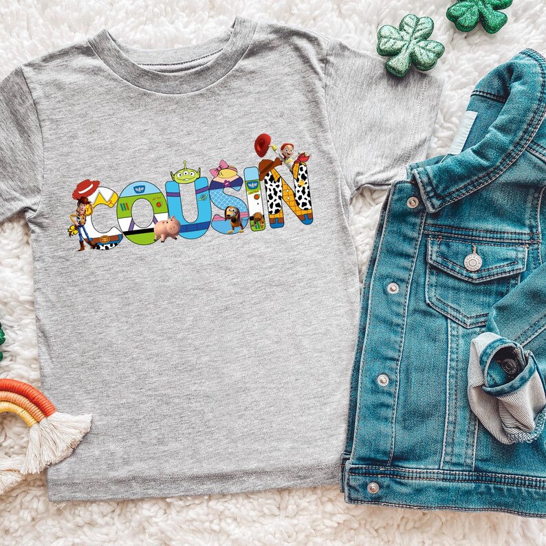Custom Toy Story Birthday Shirt | Family Matching T-shirts | Buzz Lighter Birthday Tee Athletic H. Grey