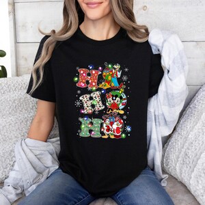Ho Ho Ho Mickey and Friends Christmas Shirt, Mickey&#39;s Merry Christmas Tee, Christmas Disney Matching Shirt, New Year Family Tee