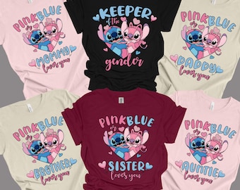 Stitch Gender Reveal Shirt | Pink or Blue Baby Announcement