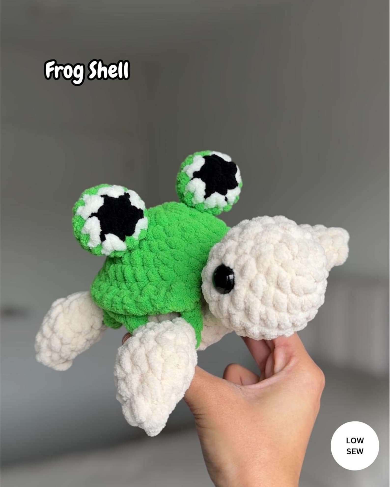 Crochet Spring Turtle Removable Shell Pattern Beginner Friendly ...