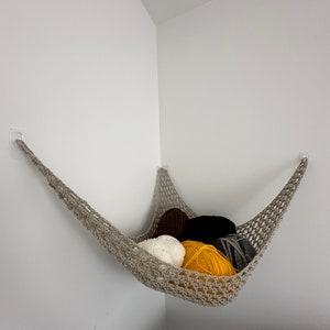Crochet Hammock, DIY Hammock, Hanging Storage, Crochet Pattern
