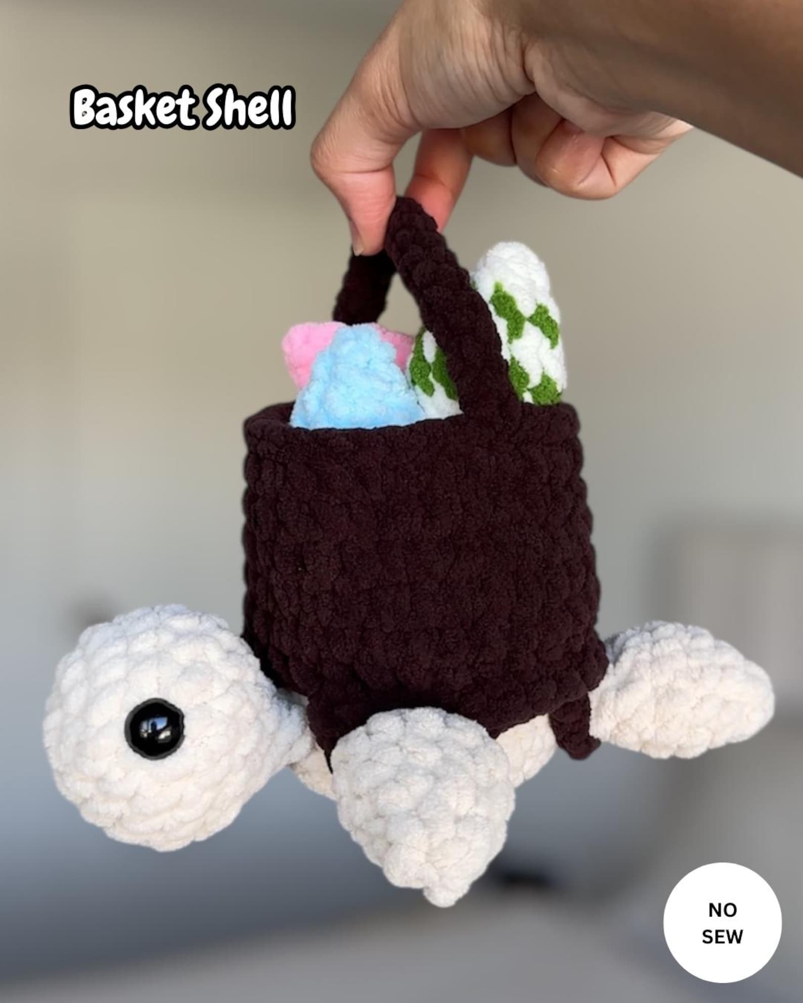 Crochet Turtle Removeable Shell Crochet Easter Turtle Removable Shell Pattern Beginner Friendly ...