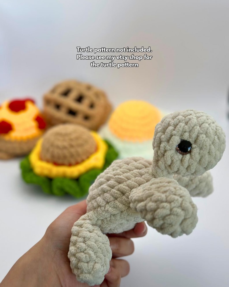 Crochet Turtle Removeable Shell Crochet Food Turtle Removable Shell Pattern Amigurumi Turtle Plushie ...