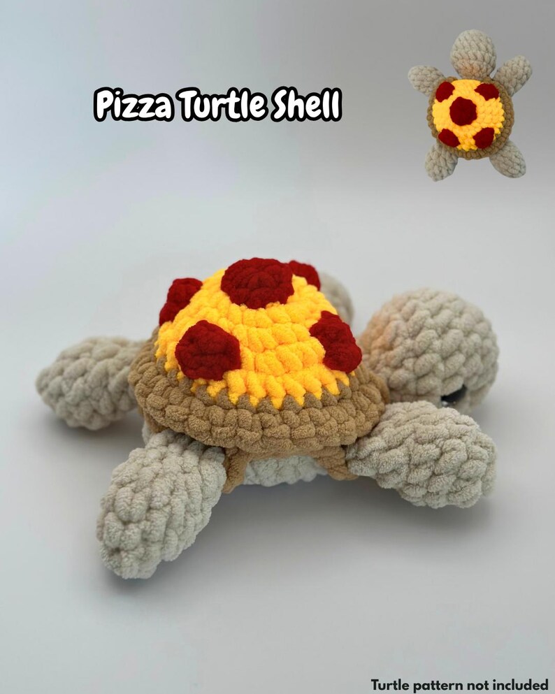 Crochet Turtle Removeable Shell Crochet Food Turtle Removable Shell Pattern Amigurumi Turtle Plushie ...