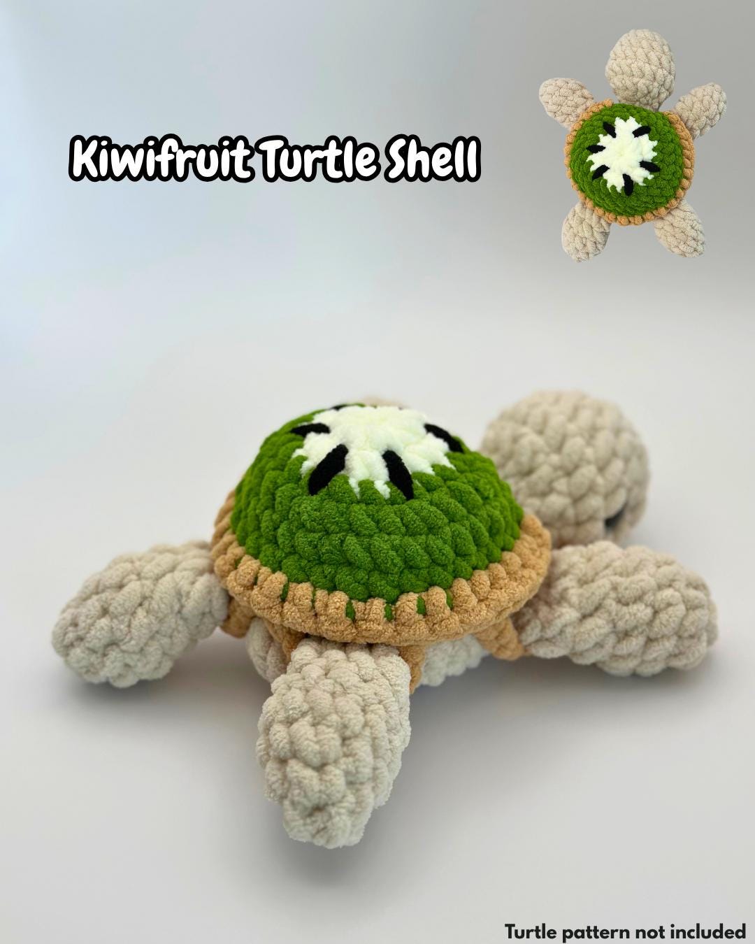 Crochet Fruit Turtle Removable Shell Pattern Beginner Friendly ...