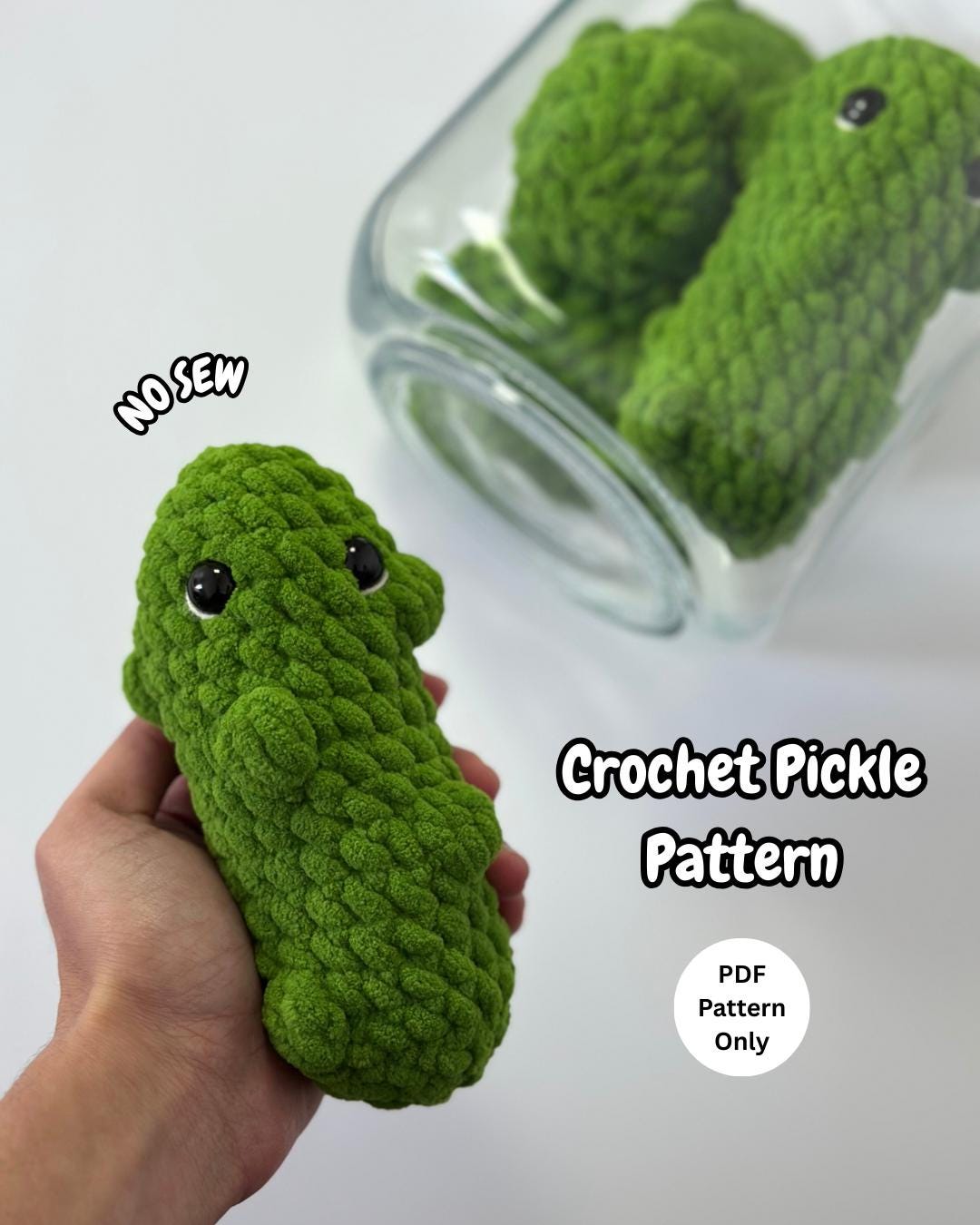 32 Pickle Crochet Patterns for Amigurumi, Keychains, Ornaments, and Plushies 25 Crochet Pickle Plushie Pattern Beginner Friendly