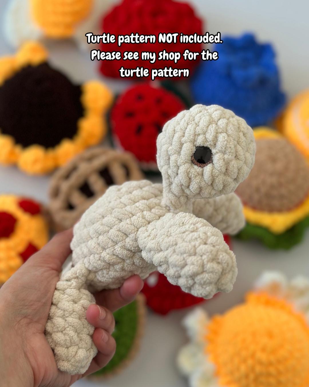 Crochet Spring Turtle Removable Shell Pattern Beginner Friendly ...