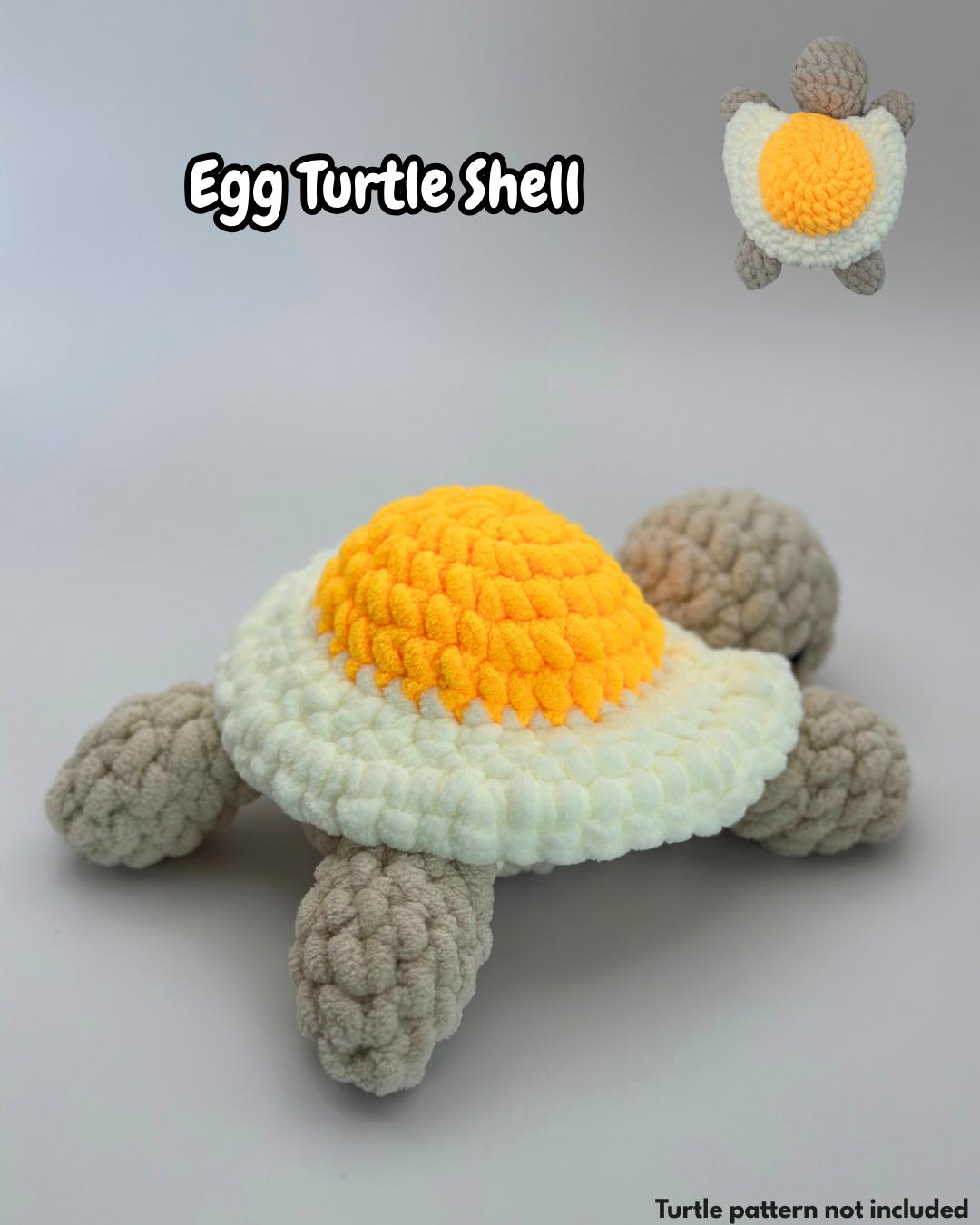 Crochet Food Turtle Removable Shell Pattern Amigurumi Turtle Plushie ...