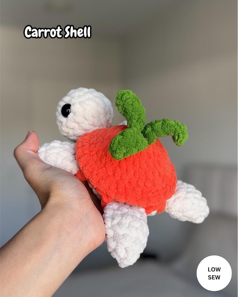 Crochet Easter Turtle Removable Shell Pattern Beginner Friendly ...