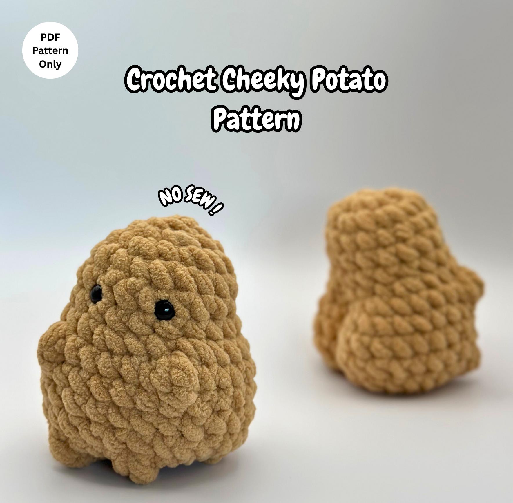 32 Potato Crochet Patterns: Spud Amigurumi, Desk Buddies, Play Food, and Clever Gag Gifts 26 Crochet Cheeky Potato Plushie Pattern Amigurumi