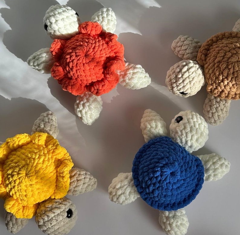 Crochet Removable Shell Turtle Pattern NO SEW Crochet Turtle Pattern ...