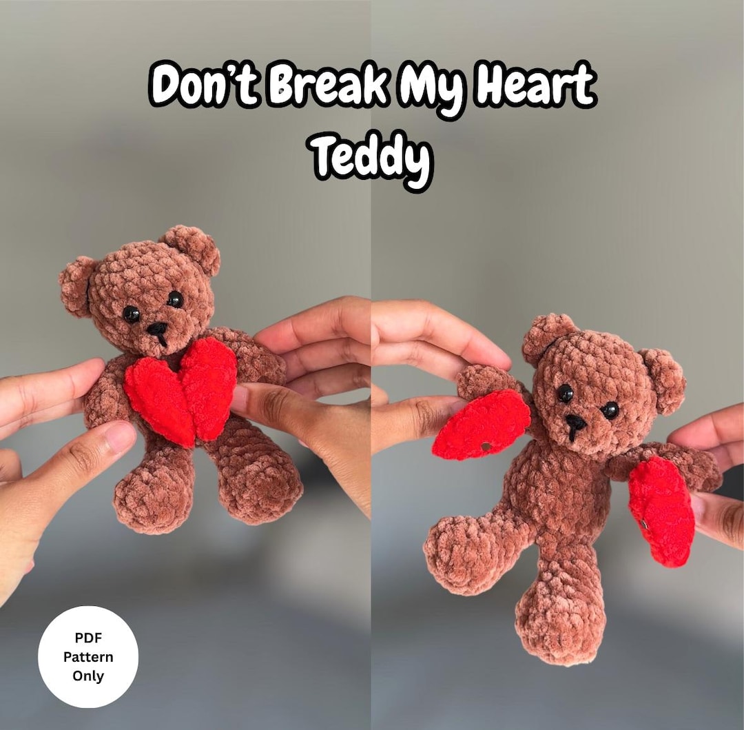 Crochet Teddy Bear Pattern Amigurumi Bear Plushie (PDF Download) - Etsy