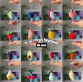 Crochet Fruit Keychains Bundle 15-in-1 NO SEW Amigurumi Fruit Keychains (PDF Download) product logo
