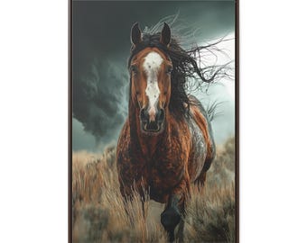 Wild Horse Canvas Art: Western Rustic Home Decor