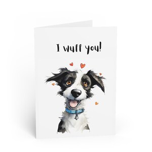 Dog Love Card | Anniversary Card for Dog Lovers | Cute Puppy Greeting Card |Romantic Dog Card | Valentines Day Card | Animal Lover Card