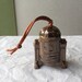 Bronze colored ceramic R2D2 ornament