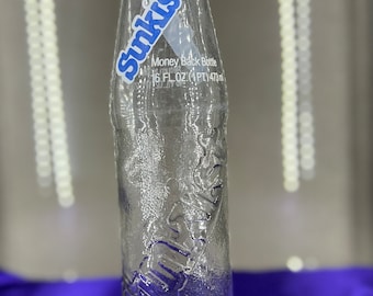 Vintage Sunkist Embossed Glass Bottle