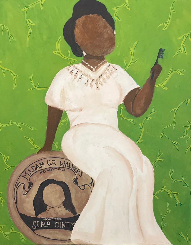 The Madam madam CJ Walker Painting Etsy