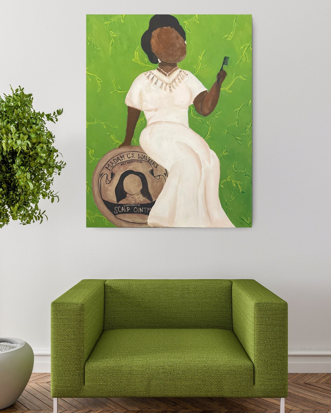 The Madam madam CJ Walker Painting Etsy