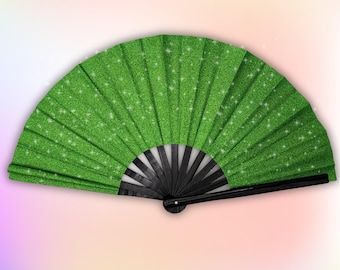Emerald Glitter Fan