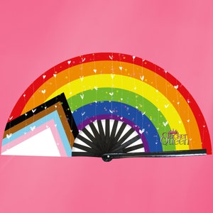 Progress Pride Fan