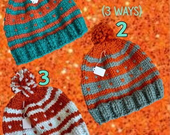 Showgirl Inspired Beanie with Hearts - 3 styles to choose from