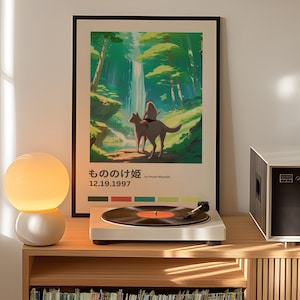 Studio Ghibli posters – Choose your print – Spirited Away, Totoro, Howl’s, Princess Mononoke, Kiki, Castle, Ghibli wall art Princess Mononoke