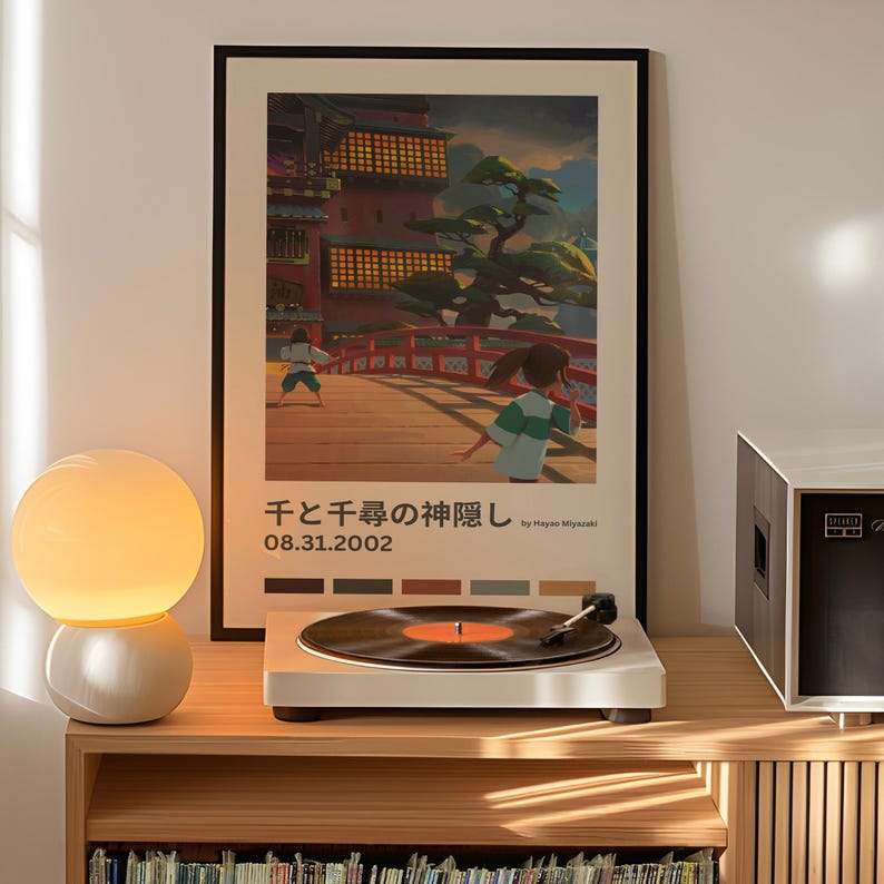 Studio Ghibli posters – Choose your print – Spirited Away, Totoro, Howl’s, Princess Mononoke, Kiki, Castle, Ghibli wall art Spirited Away