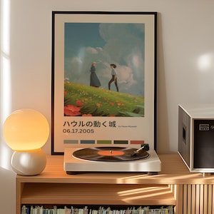 Studio Ghibli posters – Choose your print – Spirited Away, Totoro, Howl’s, Princess Mononoke, Kiki, Castle, Ghibli wall art Howl's Moving Castle