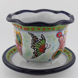 Special Medium Talavera Planters, Perfect for Indoor Home Office and Outdoor Garden Decoration, Puebla Mexico, Traditional Mexican Ceramic