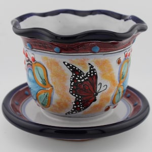 Medium Special Talavera Planters, Perfect for Indoor Home Office and Outdoor Garden Decoration, Puebla Mexico, Traditional Mexican Ceramic