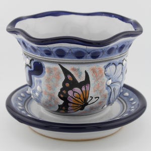 Small Special Talavera Planters, Perfect for Indoor Home Office and Outdoor Garden Decoration, Puebla Mexico, Traditional Mexican Ceramic