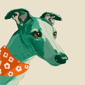 Custom Handmade Digital Pet Portrait