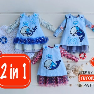 Blythe pattern Blythe clothing Blythe outfit Blythe clothes Sewing pattern Dress up doll Blythe hat Doll clothes pattern Blythe dress