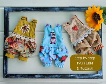Blythe Schnittmuster Blythe Kleidung Blythe Outfit Blythe Kleidung Schnittmuster Dress up doll Blythe Hut Puppenkleidung Schnittmuster Blythe Kleid