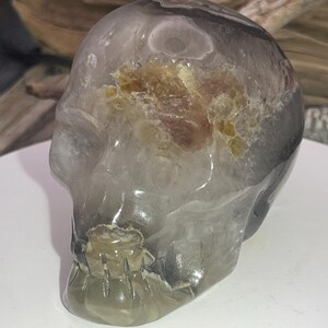 Volcano Agate Skull