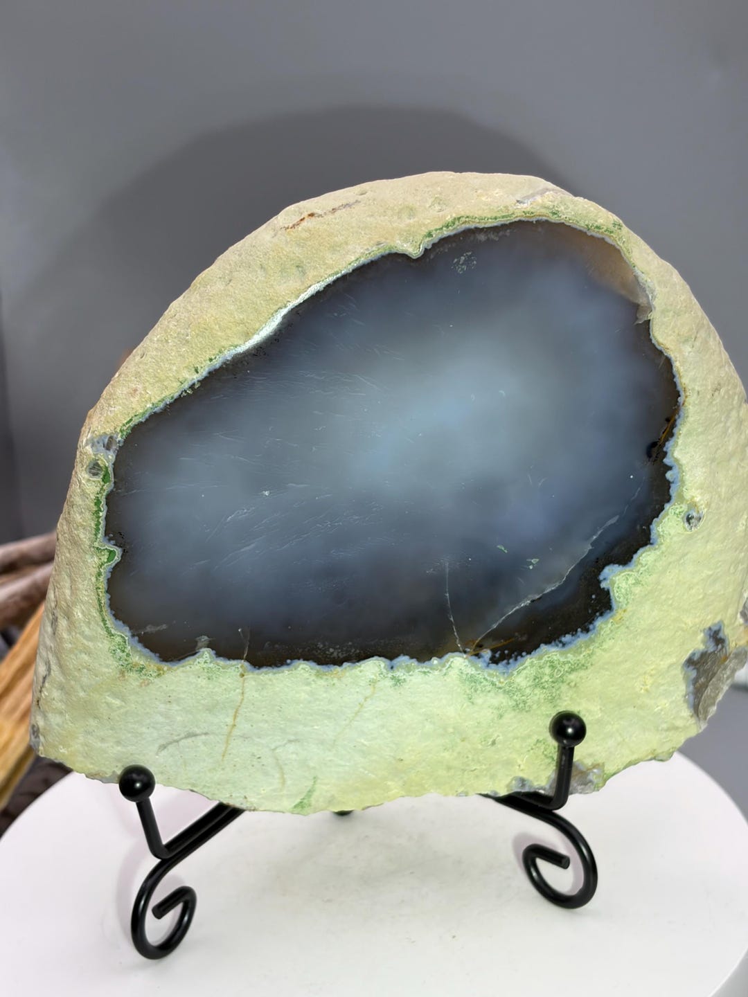 Enhydro Agate Geode - Etsy