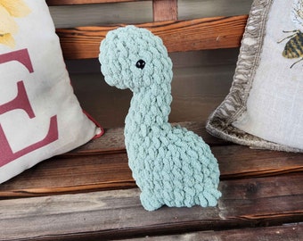 Crochet Longneck Dinosaur, Brachiosaurus, Homemade and Customizable Stuffed Animal