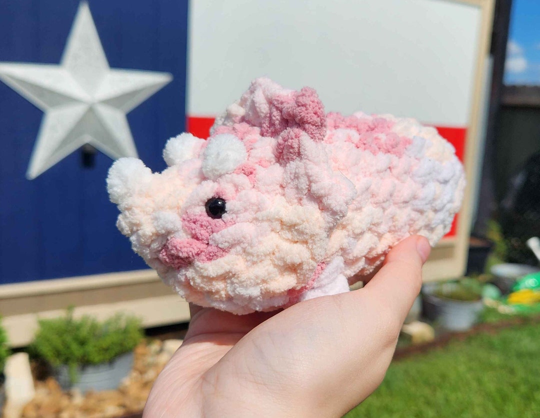 Crochet Triceratops, Dinosaur, Completely Handmade and Customizable - Etsy