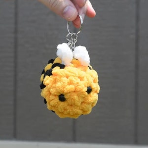 Crochet Bee Keychain