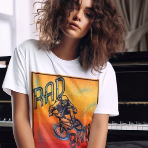 Rad bmx t-shirt, extreme sports tee, retro bmx rider tee, urban streetwear, bmx vintage design, edgy bmx fashion,bmx Culture,Bike Lover Gift