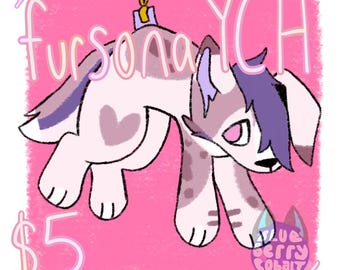 Fursona keychain YCH!  (DIGITAL FILE only not a physical keychain)