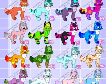 Canine oc adoptables (DIGITAL ONLY)